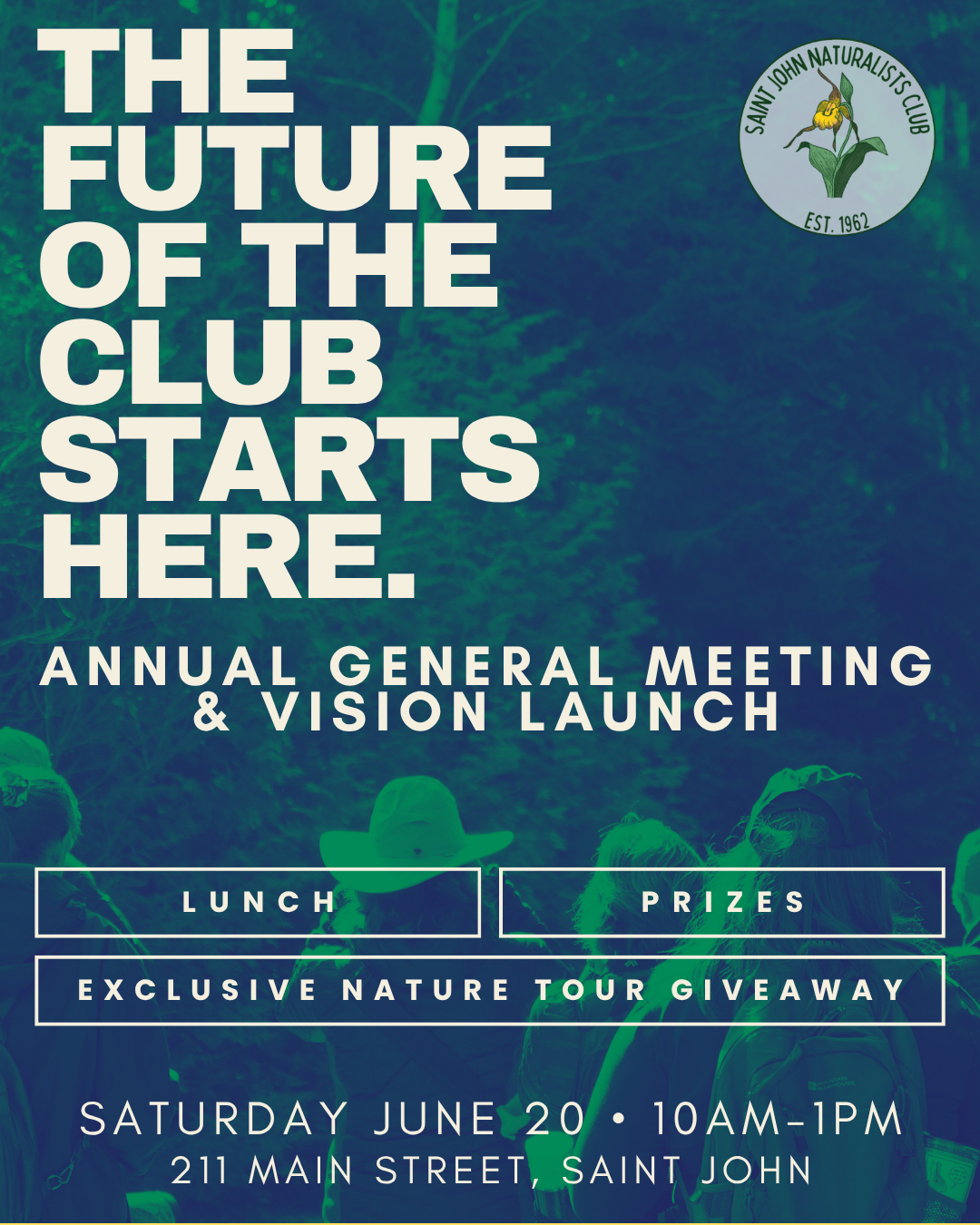 Assemblée générale annuelle et lancement de la vision du Club de Naturalistes de Saint-Jean